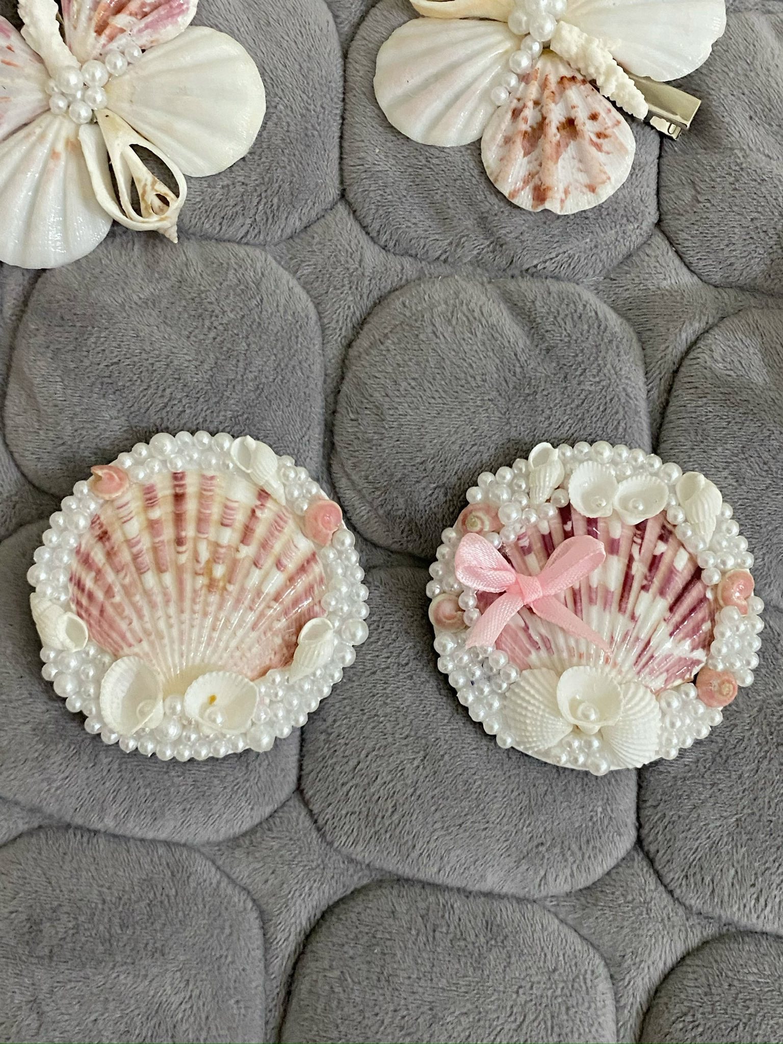 GƯƠNG CẦM TAY VỎ SÒ HANDMADE